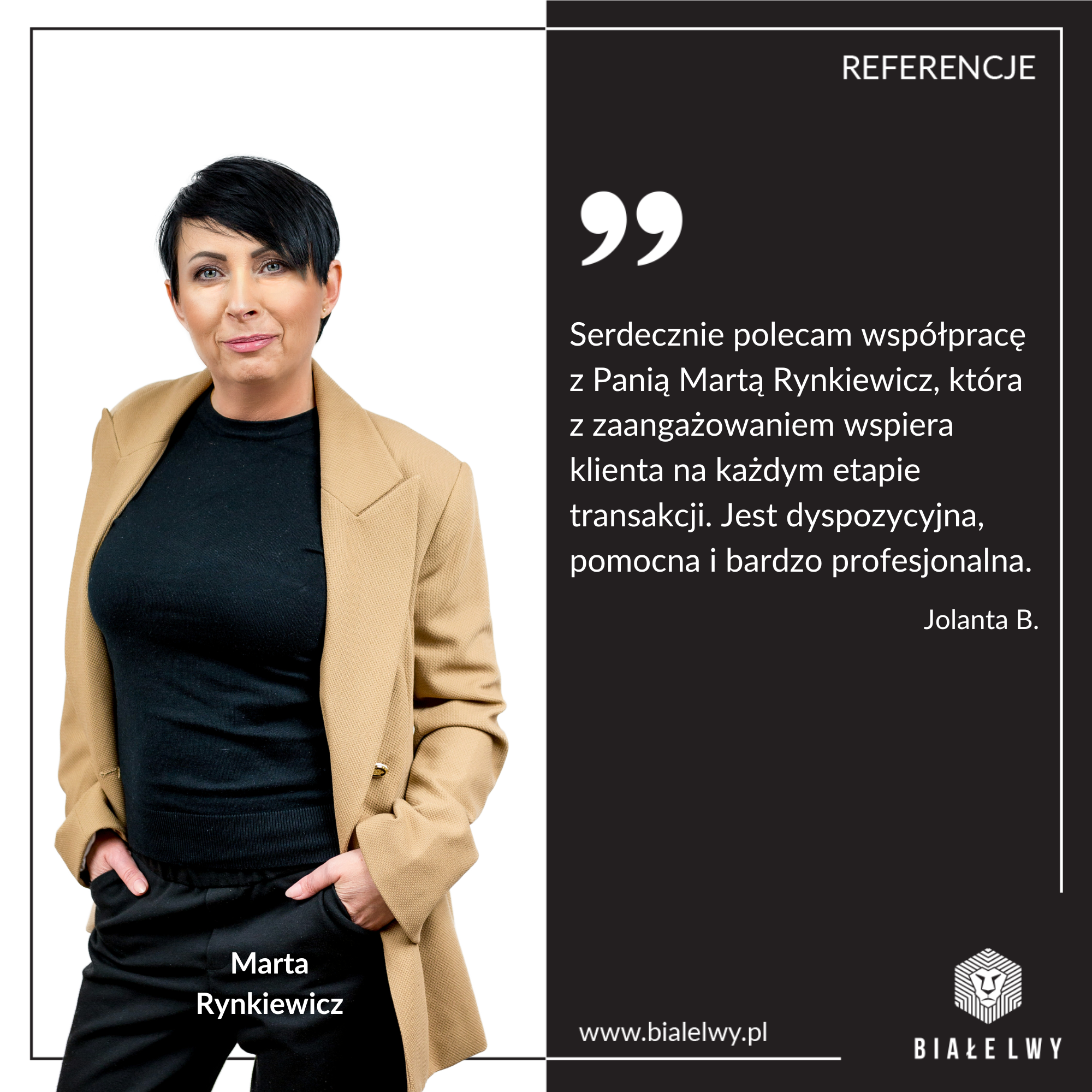 Referencje opinia nieruchomości polecenie Marta Rynkiewicz